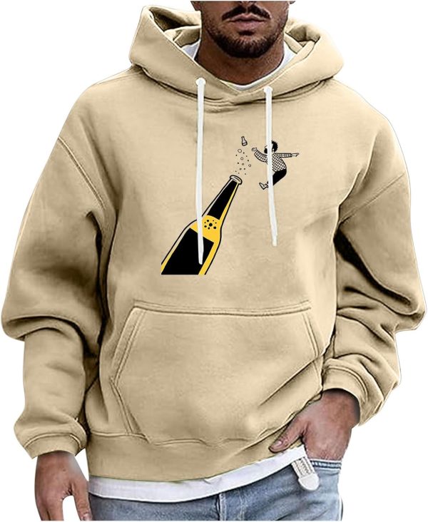 Men's Hoodies Long Sleeve Graphic Cute Pullovers Sweatshirts Winter Fall Clothes Streetwear Warm Hoodie